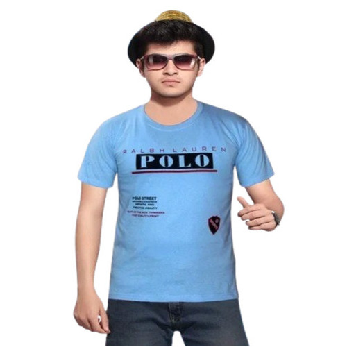 Boys Round Neck T Shirt - Color: Blue
