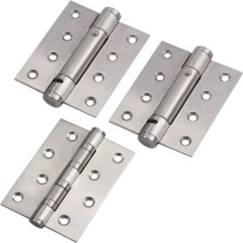 Door Hinges - Stainless Steel 3x16 Inches, Silver Color - Polished Finish, Fine Finished Design, Optimal Durability by Boss Locks