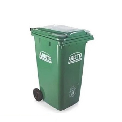 Plastic Wheel Dustbin - Crack Resistant Plastic, Various Sizes and Colors Available | Easy to Clean, Very Spacious