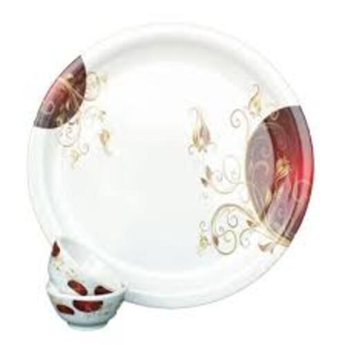  Melamine Plate - Ceramic Type: White