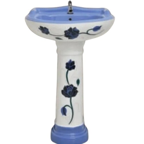 Ceramic Pedestal Wash Basin - Installation Type: Floor Mounted