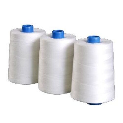 Cotton Sewing Thread - Premium Quality 3-Ply White Yarn Pack, Good Quality for Textile Industry