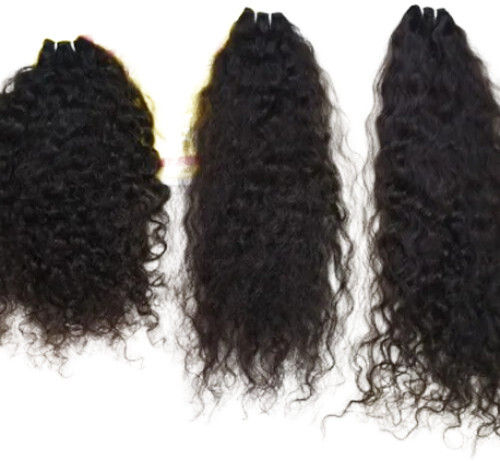 Natural Black Curly Human Hair