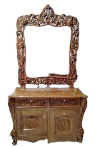 Wooden Dressing Table - Artwork: Handmade