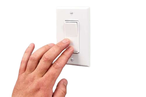 Lighting Switch - Plastic, Standard Size | White Color, Durable, Electric Power Source, Fine Finishing, Very Good Quality