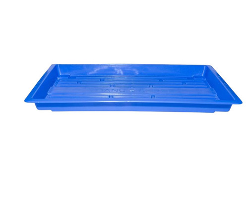Plastic Hydroponic Tray - Plastic, 600 x 400 x 50 mm, Blue, 2 mm Thickness | Ideal for Germination of Maize and Wheat Grass