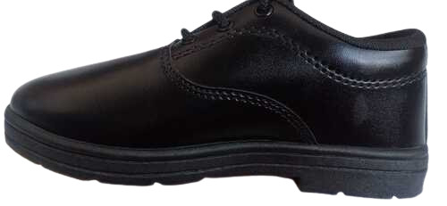 School Shoes - PU Lining, Customized Size, Black Color | Lace Closure, Round Toe Style, Durable and Comfortable Design for Boys
