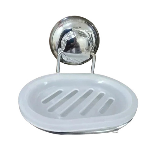 Stainless Steel Soap Dish - 4 Inch, Silver Glossy Finish | Easy to Install, Ruggedly Built, Corrosion and Rust Resistant