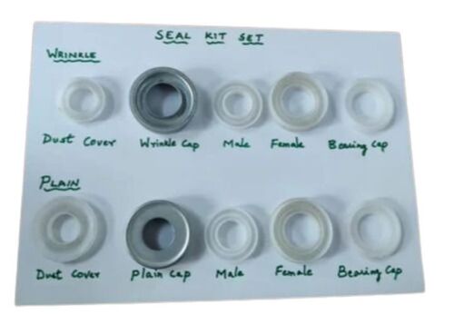 Rubber Nylon Seal Set - Rubber Material Round Shape White Color | High Durability Leak-proof Corrosion Resistant Flexible Precision Fit Temperature Resistant