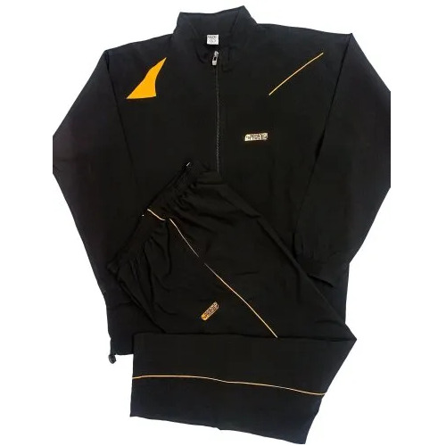 Ns Lycra Tracksuits - Large Size, Full Sleeves, Black Color | Regular Fit, Adult Men's Sports Apparel