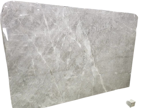 18 mm Marble Slab - Grey Polished Finish | Durable, High Strength, Scratch Resistant