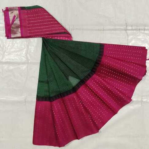 Handloom Kuppadam Checks Pattu Saree 3