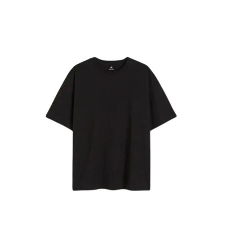Cotton T-shirt - Regular Fit, Breathable O-neck Black Tee | Lightweight, Fade & Wrinkle Resistant, Ideal For Summer Casual Wear