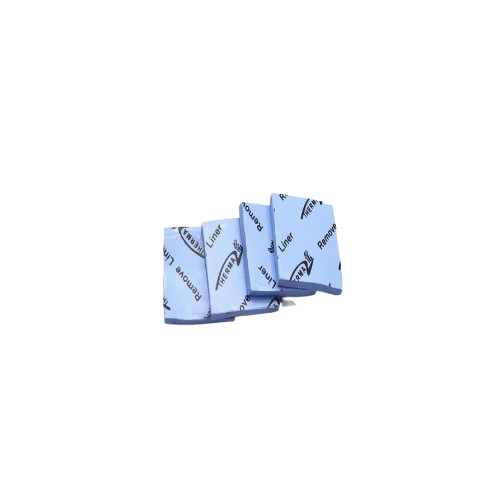 Ceramic Filled Silicone Rubber Thermal Pad - 100mm X 100mm X 0.5mm, Blue | High Thermal Conductivity, Excellent Heat Dissipation, Easy To Install, Non-toxic And Eco-friendly, Adhesive Backing For Secure Fit