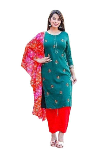 Designer Kurtis - Color: Red  Green