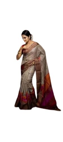 Tussar Silk Sarees - Color: Multi Color