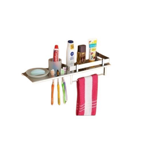 Bathroom Shelf Organizer - Color: Silver