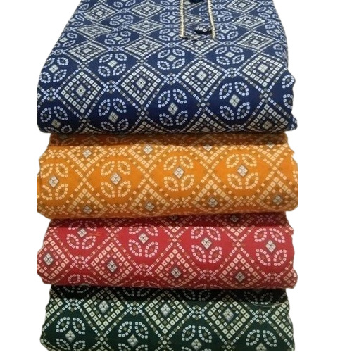 Multicolor Cotton Unstitched Suits - GSM-150-200, Printed Pattern Fabric | Breathable, Washable Material