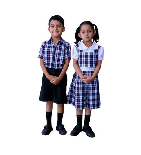 Checked School Uniform - Age Group: Below 18