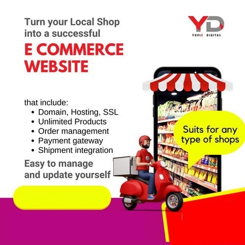 E Commerce Designing - Custom Design, Responsive Across All Device Screens, SEO-Optimized, User-Friendly Navigation, Professional Aesthetics, Fast Performance, Social Media Integration, SSL Security, CMS Integration