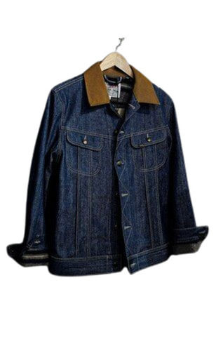 Jeans Jacket - 100% Cotton, Customized Size | Blue, Lightweight, Breathable, Double Pockets, Cashmere Filling, Full Sleeves, Cool Pass Feature