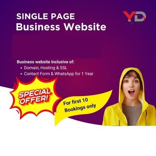 Single Page Business Website Designing Services