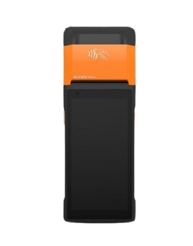 Sunmi V2 Handheld Mobile Terminal - 5.99 HD Screen, Qualcomm Snapdragon Quad-Core 2.0GHz Processor, Black | Dual Nano SIM, Thermal Printer, 1D Barcode Scanner, 2GB RAM