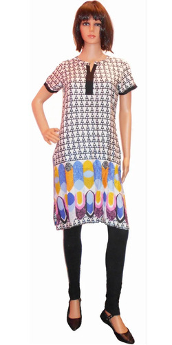 Half Sleeve Cotton Kurti - Color: All