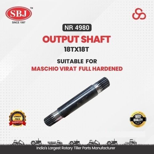 Output Shaft 18X18 Suitable For Maschio Virat - Color: Black