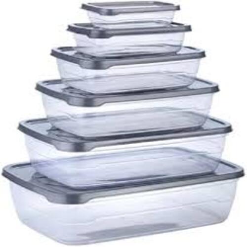 Plastic Food Containers - 1 Kg Per Hour, 500 Gram Load Capacity | Durable, Lightweight, Premium Quality, Optimum Plastic, Plain Black Design