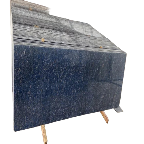 Royal Blue Granite Flooring Slab - 17mm Thickness, Polished Finish | Durable, Scratch Resistant, Ideal for Flooring Applications, Crafted in India