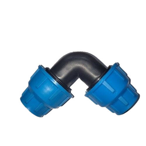 Step Lock Fitting Threaded Elbow - Color: Blue & Black