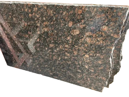 Tan Brown Granite Slab - 30mm Thick, Polished Finish | Durable, Scratch Resistant, Ideal for Flooring Applications