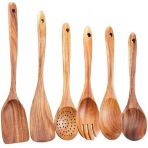Wooden Spoon - Premium Quality Polished Wooden Finish | Rust Proof Kitchen Use 5 Kilograms Weight Box Packaging