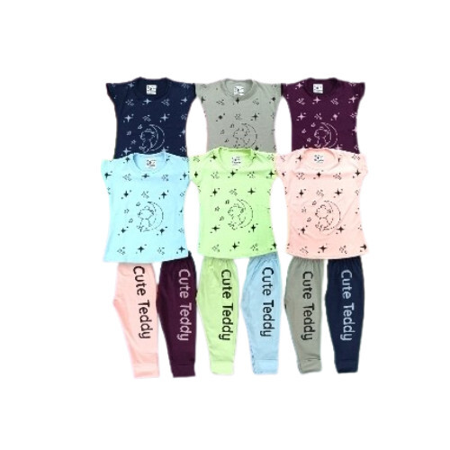 Girl Kids Night Suits - Color: 6 Colour'S