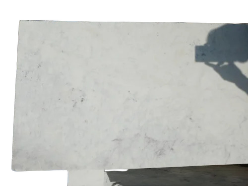 White Marble Slab - Durable, High Strength, Scratch Resistant | Polished Finish, Suitable for Flooring Applications