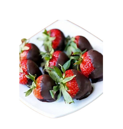 Strawberry - Sweet Chocolate-Covered Cubes, 100% Pure Vegetarian, Healthy & Nutrient-Enriched