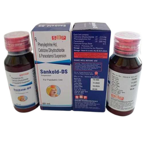 Phenylephrine Hydrochloride Cetrizine Dihydrochloride & Paracetamol Suspension