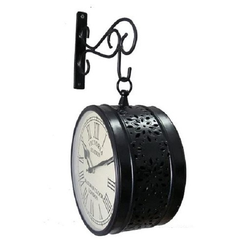 Antique Wall Clock Double Sided - Shape: Round