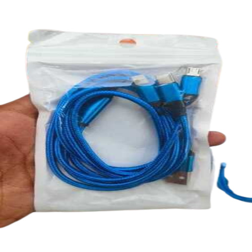 Data Cables - Premium Abs Material, Black Color, Fast Charging Speed | Male To Female Connection, Android & Bluetooth Compatibility, 60 Gm Weight