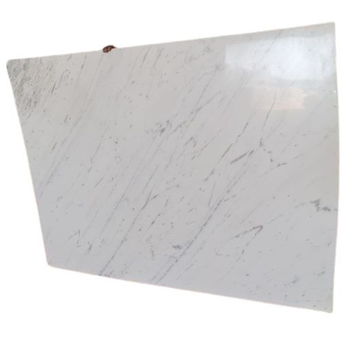 Indian Statuario White Marble - Customized Polished Slabs | Timeless Elegance, Subtle Grey Veining, Luxurious Versatility