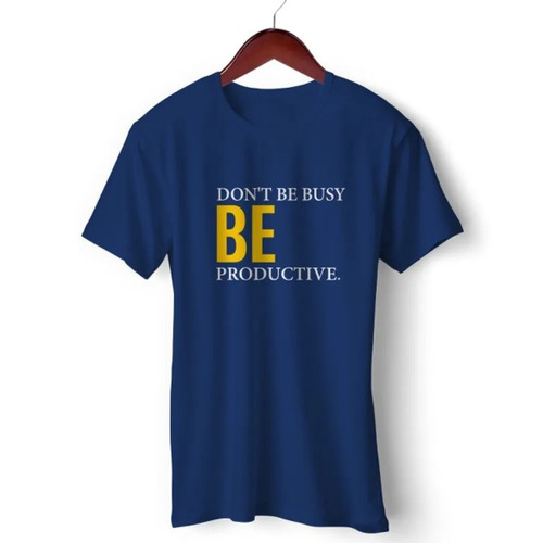 Cotton T-Shirt - O-Neck, Printed Design | Trendy Styles for Adults, Color Fastness, Shrink Resistance, Ideal for Gifting