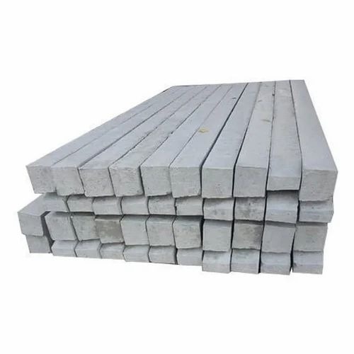 Cement Poles - High Load-Bearing Capacity, Weather-Resistant Gray Rectangular Design | Durable, Low Maintenance, Versatile Applications