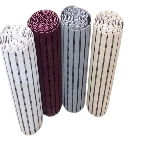 Plastic Floor Mat - PVC, Customized Size, Multicolor, Modern Design, Rectangle Shape, Washable Feature, Anti-Slip PVC Dots, Striped Pattern