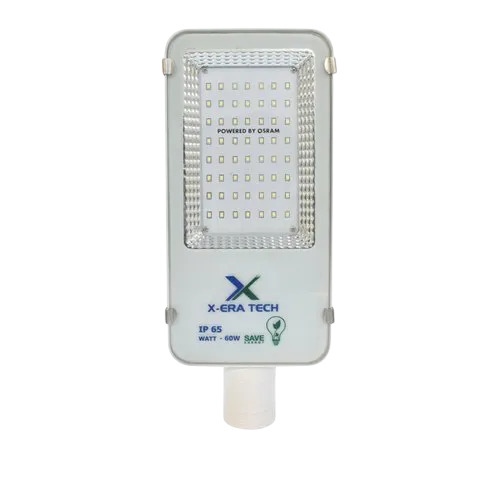 AC LED Street Light - Aluminium Die Cast, 60W Cool White Light, IP66 Rated for Outdoor Use, 240V AC, Surge Protection 6 kVA, Less Than 10% THD