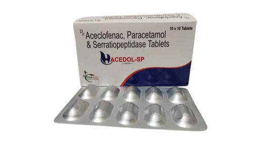 Aceclofenac Paracetamol And Serratiopeptidase Tablets