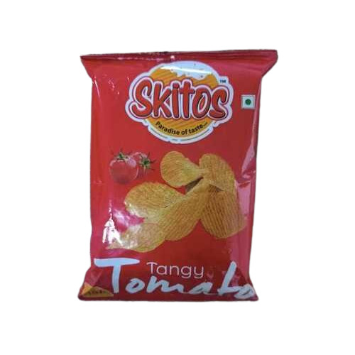 Tangy Tomato Potato Chips - 24 Grams | Spicy Fried Snack with Natural Flavoring, Six Months Shelf Life