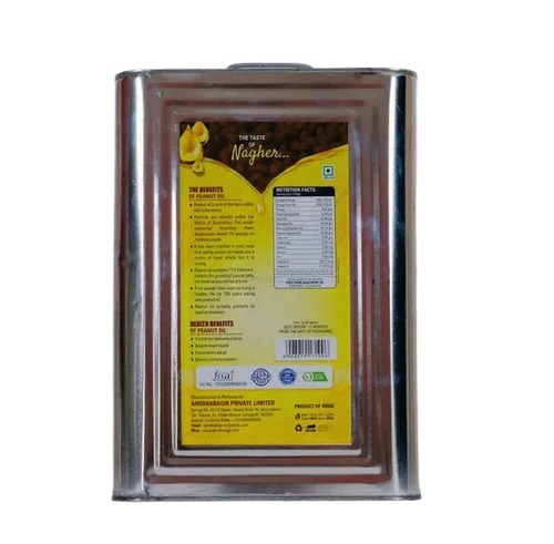 Cooking Oil - 15kgs Organic Groundnut Seed Liquid | Premium Quality, Nutrient-Enriched, Chemical-Free, Preservative-Free, Cholesterol-Free, Hygienically Packed