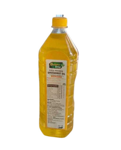 Groundnut Oil - 1 Litre Cold Pressed Organic | Hygienically Packed Nutrient-Enriched Chemical-Free Preservatives-Free Cholesterol-Free