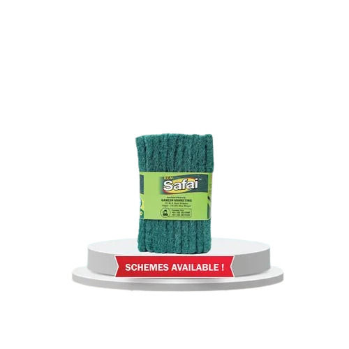 Scrub Pad 10mm 4x6 Inches Green 10 Pcs Set